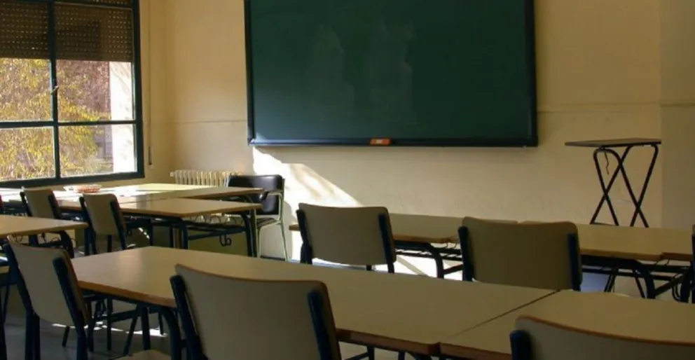 Foto: Aula. Fuente: Twitter