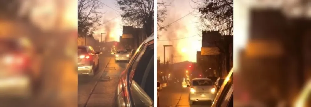 Pánico en el macrocentro: un auto se prendió fuego