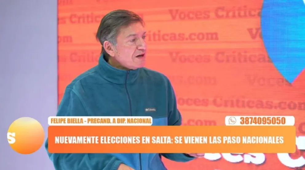 Felipe Biella, precandidato a diputado nacional: "Esté quien esté en Casa Rosada, Salta siempre es discriminada"