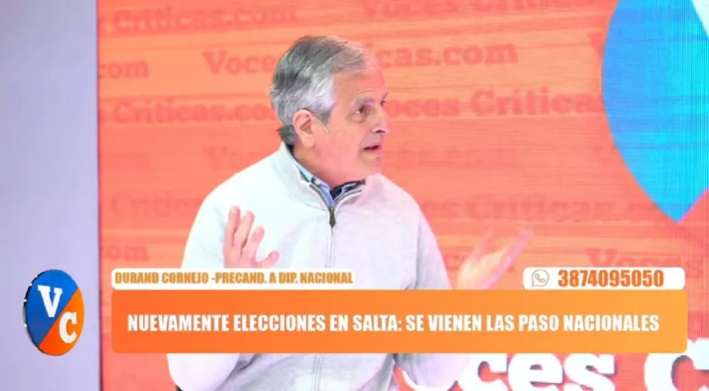Guillermo Durand Cornejo: "En noviembre se define si este país va a seguir existiendo o no"