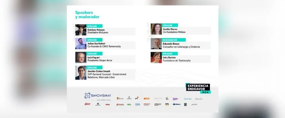 Llega "Experiencia Endeavor NOA": el evento para emprendedores más grande del país