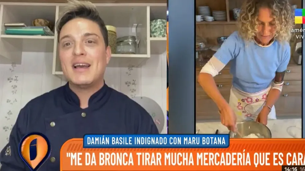 Damian Basile de Bake Off explicó por qué criticó a Maru Botana y redobló la apuesta