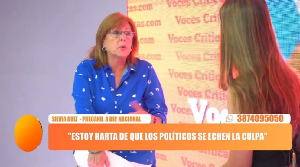 Silvia Ruiz: "Me metí en la política porque el lugar de toma de decisiones es el Congreso"
