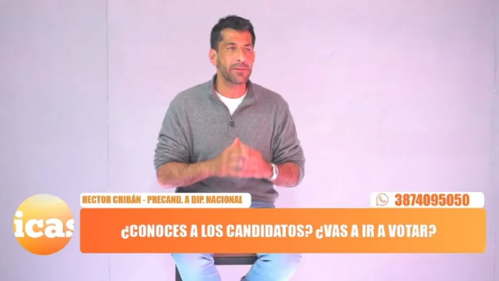 Héctor Chibán instó a votar por el radicalismo porque "es el fundador de Juntos por el Cambio"