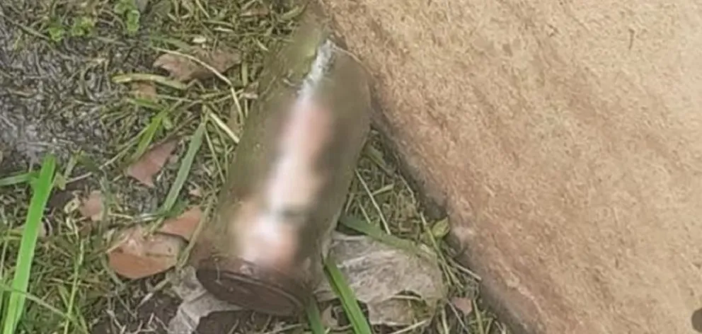 Escalofriante: mientras cortaba el pasto en la casa de su madre, encontró un pene dentro de un frasco