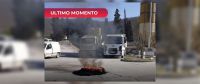 Protesta y tensión en Salta: quema de neumáticos en la Planta Hormigonera
