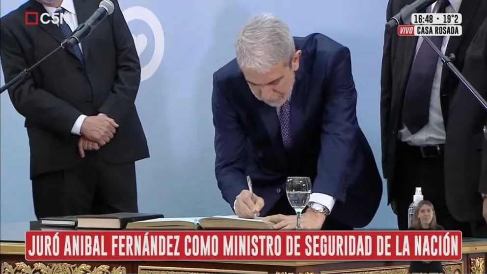 Aníbal Fernández vuelve a ser parte del Gabinete nacional: juró como Ministro de Seguridad