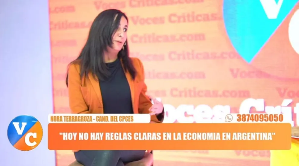 Nora Terragroza, la primera mujer candidata a presidenta en el Consejo Profesional de Ciencias Económicas