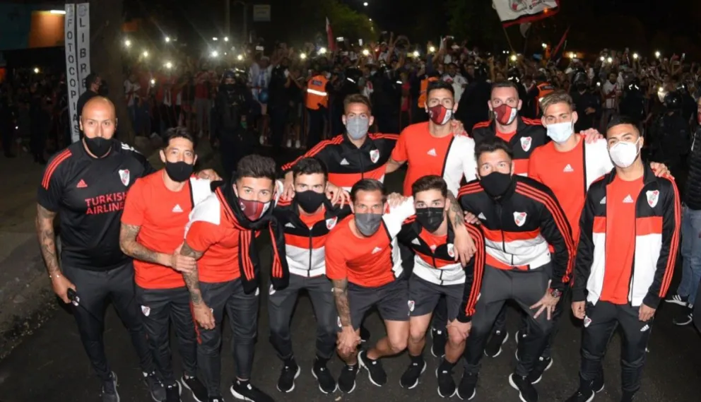 Plantel de River Plate. Fuente: (Twitter)