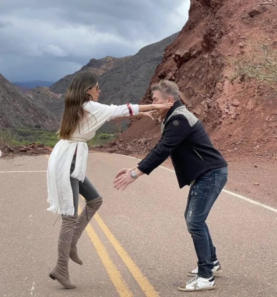  La divertida broma de Barbie Franco a Fernando Burlando en su paseo por Cafayate