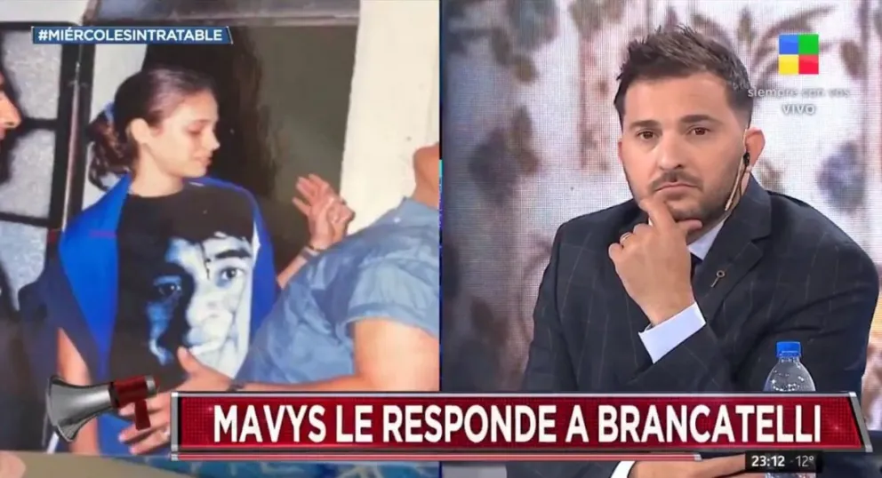 Mavys Álvarez estalló contra Diego Brancatelli por justificar a Maradona