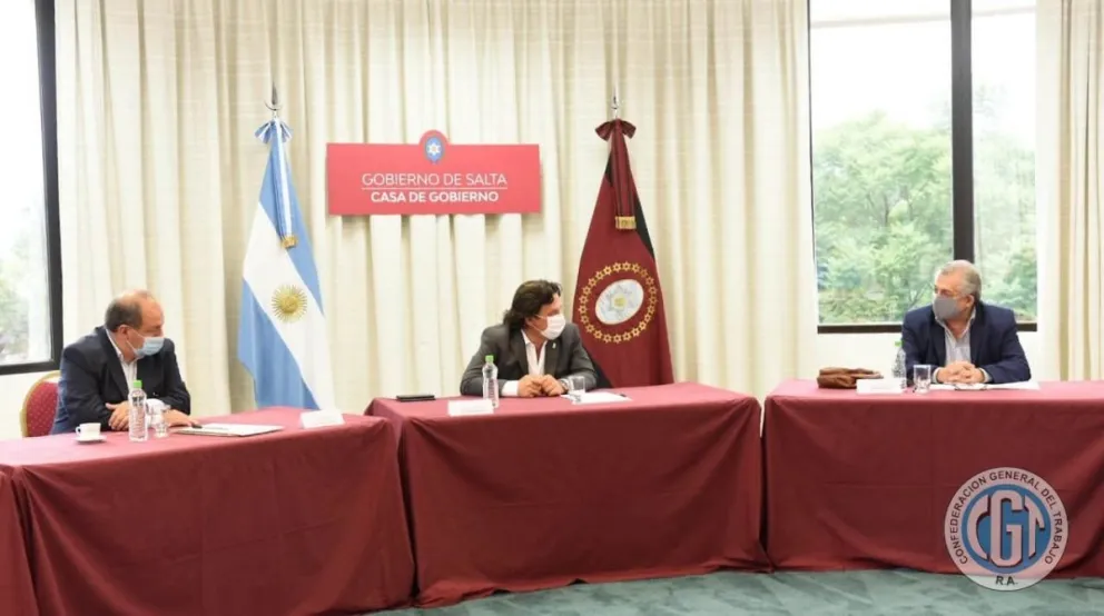 Gustavo Sáenz celebró una reunión con la CGT Regional Salta