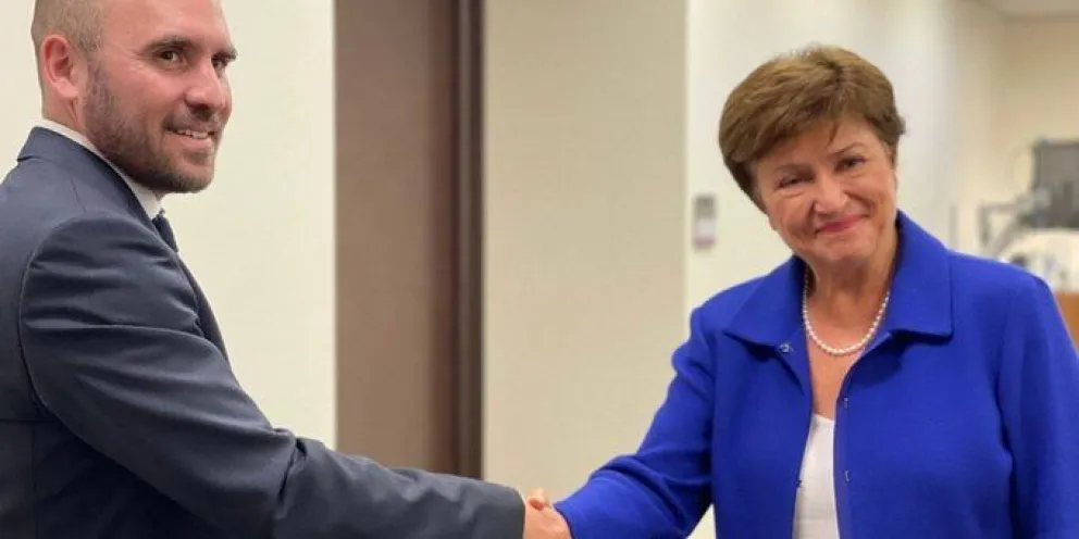 Martín Guzmán se reunió con Kristalina Georgieva, titular del FMI