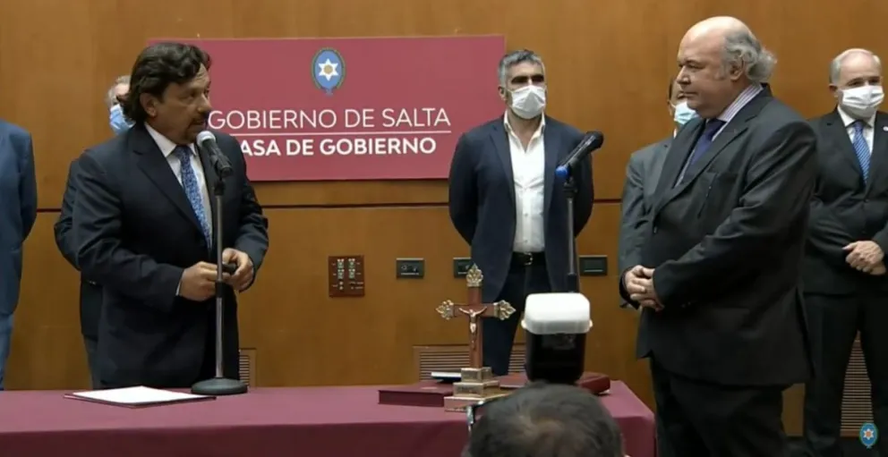 Abel Cornejo juró como ministro de Seguridad y Justicia