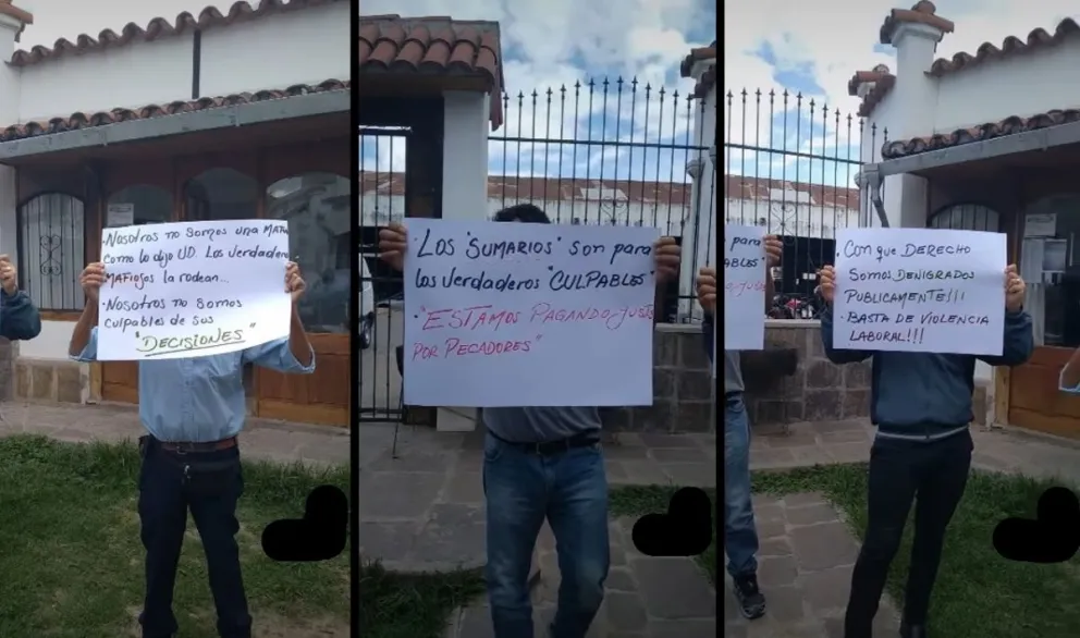 Inspectores municipales sumariados realizaron una protesta: los motivos