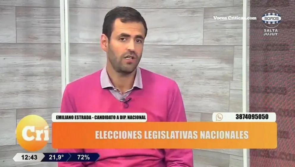 Emiliano Estrada: "Estudié, me formé y me preparé para ser diputado"