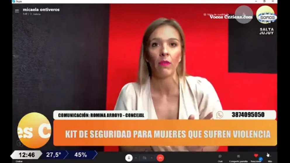 Romina Arroyo justificó su kit para víctimas de violencia: "Prefiero una mujer que se defienda y no una mujer muerta"