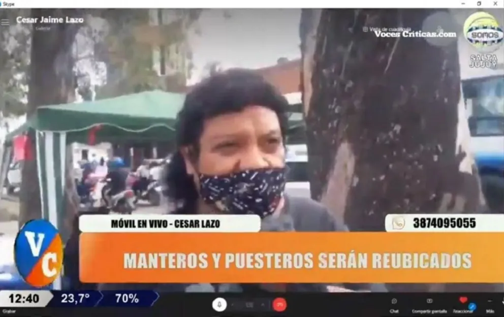 Manteros del Parque San Martín se niegan a ser trasladados a Ciudad Judicial 