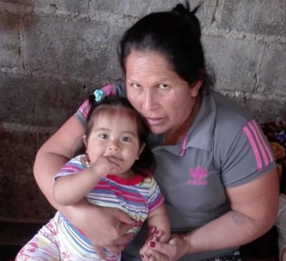 Franchesca con su abuela