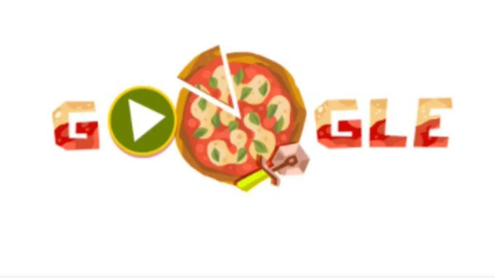 Celebrando la pizza: el nuevo doodle interactivo de Google