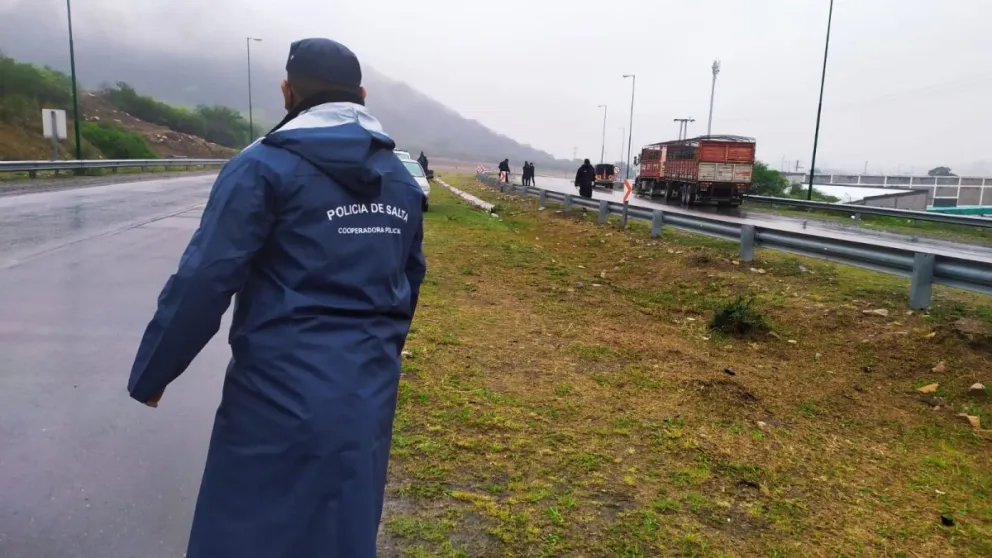 Un ciclista chocó brutalmente contra un camión cerca del Parque Industrial