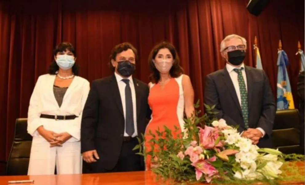 Acto de asunción de autoridades de la Corte de Justicia con la presencia de Gustavo Sáenz
