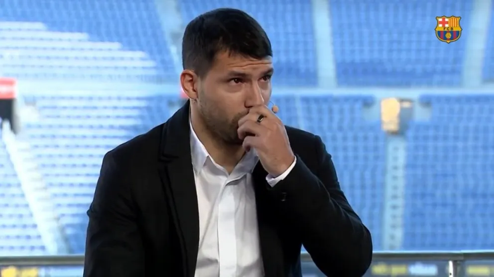 Kun Agüero anunció su retiro del fútbol: "Primero está mi salud"
