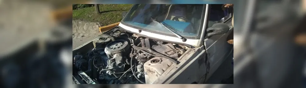Terror por el incendio de un automóvil en la vía pública