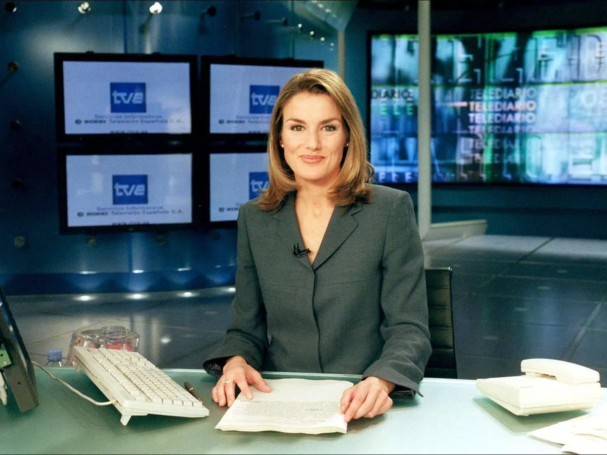 reina Letizia como periodista