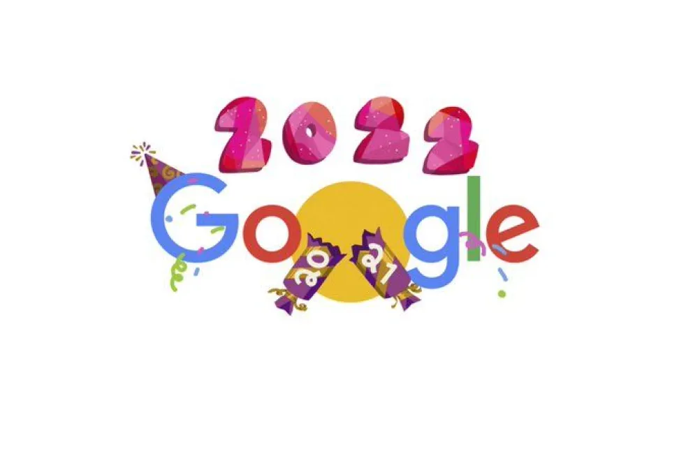 Año Nuevo: nunca es tarde para la celebración de Google con un doodle