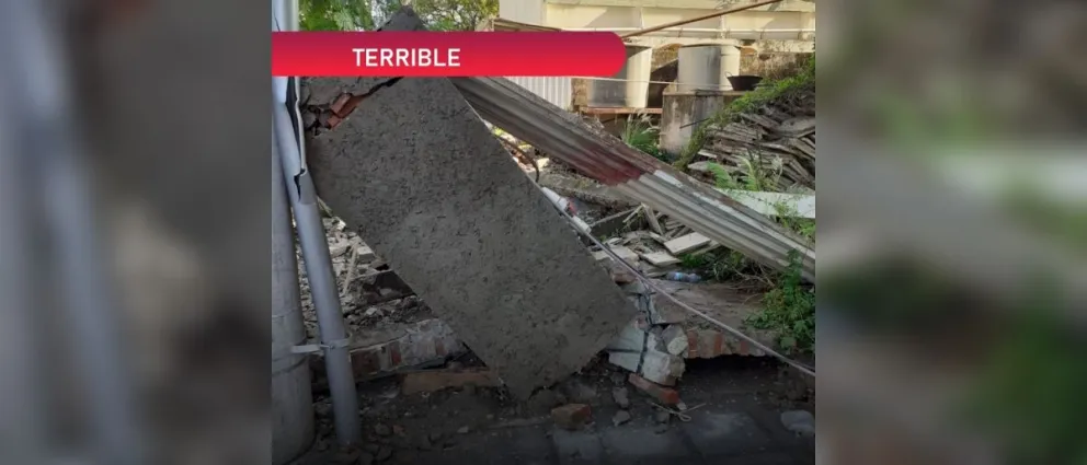 |VIDEO| Una pared derrumbada y varios postes caídos: lo que la tormenta dejó en Salta
