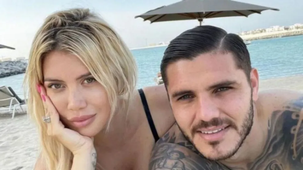 Wanda Nara y Mauro Icardi calentaron las redes tras una mano “misteriosa”
