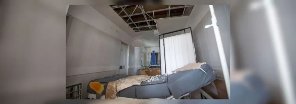 De terror: en el interior salteño se cayó el techo de una guardia recién inaugurada