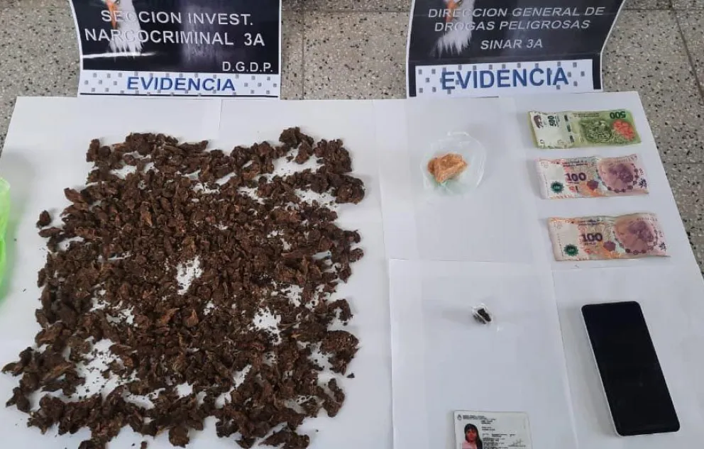 A una mujer le descubrieron 900 dosis de paco