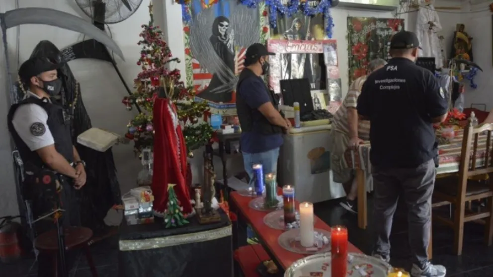 Cayó el "pai" que adoraba a San La Muerte en Villa San Antonio
