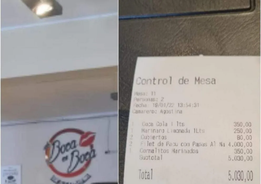 Salta: salió a comer y terminó atragantado cuando le entregaron el ticket