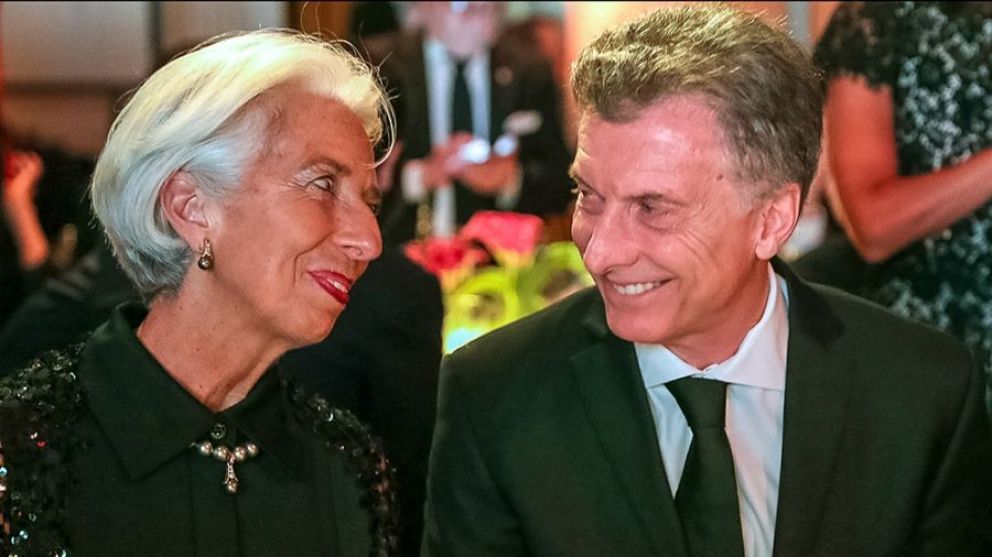 Mauricio Macri y Christine Lagarde.