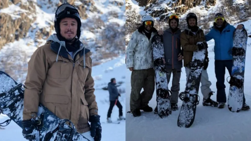 Lejos de Pampita, así pasa sus vacaciones Pico Mónaco en Bariloche