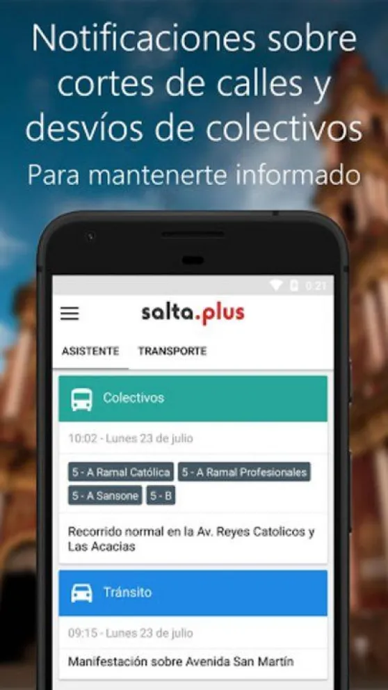Salta.Plus: la aplicación que te dice lo que tenés que saber si querés desplazarte en colectivo, taxi o auto particular