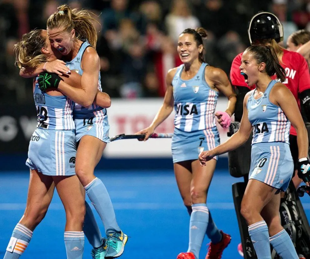 Las Leonas avanzaron a cuartos de final del mundial de hockey