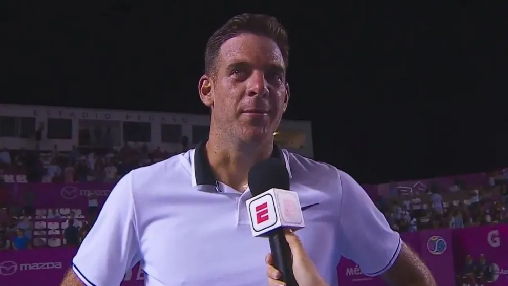 Mirá el video de la anécdota de Del Potro que hizo reír a todo el estadio
