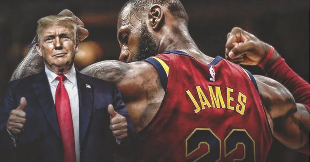 Donald Trump insultó por Twitter a la estrella de la NBA, Lebron James