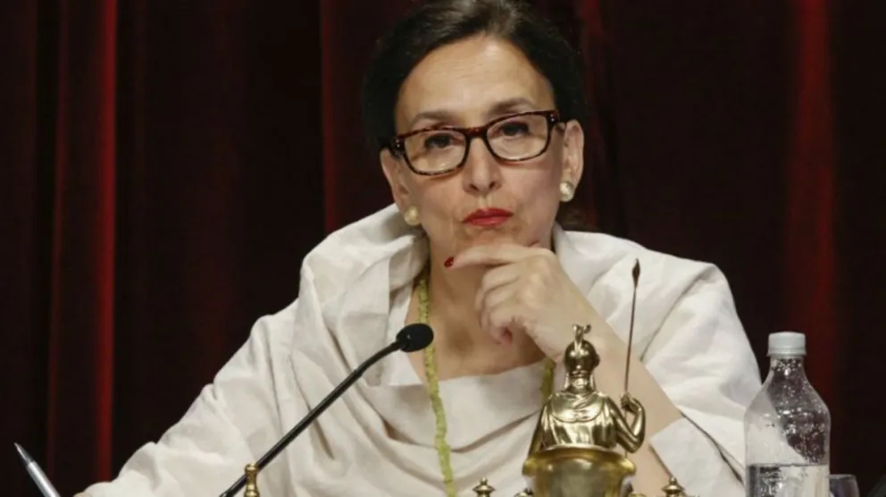 Gabriela Michetti: dejó el micrófono abierto y trató de "pelotudo" a Naidenoff  . VIDEO