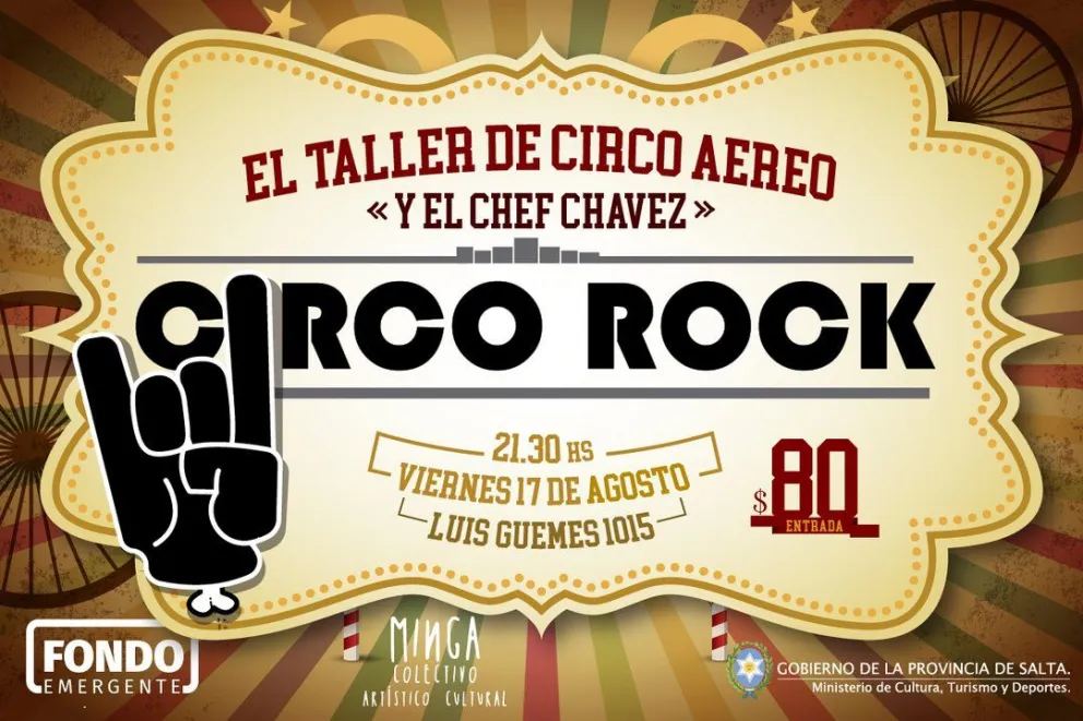 Circo Rock presentará su función en Salta