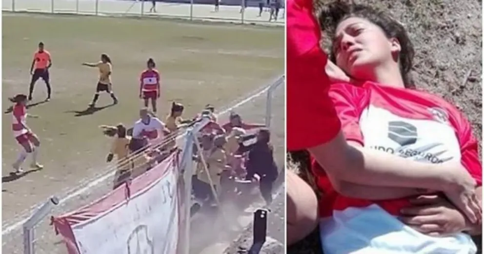 Video: batalla campal en partido de fútbol femenino deja tres jugadoras hospitalizadas