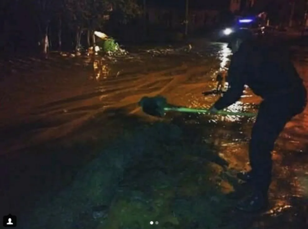 La crecida repentina del río Chuscha alertó a los vecinos de Cafayate