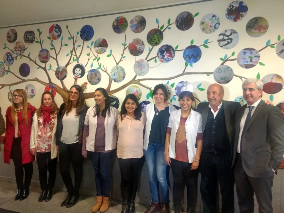 Espacio Mac Mágico: inauguraron un mural en el Hospital Materno Infantil