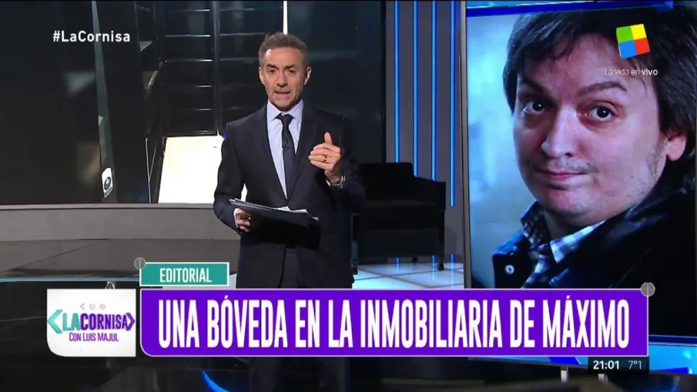 La Cornisa: Bóveda en la inmobiliaria de Máximo Kirchner. Mirá el VIDEO