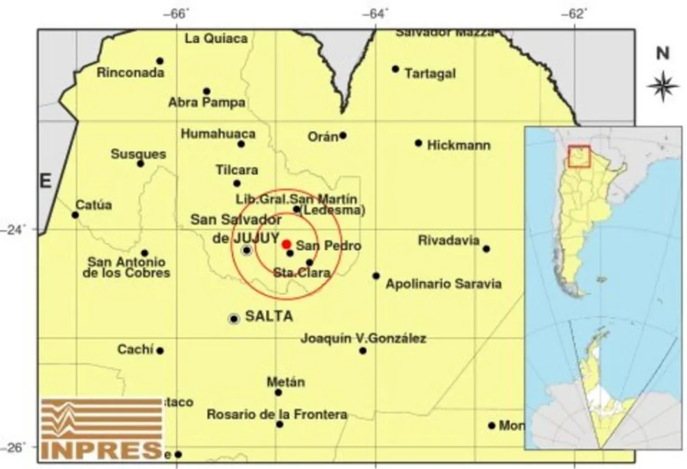 Salta se despertó con un sismo que tuvo su epicentro en Jujuy