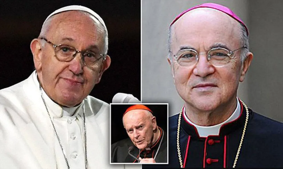 Un arzobispo acusó al Papa Francisco de encubrir a un cura abusador y pidió su renuncia